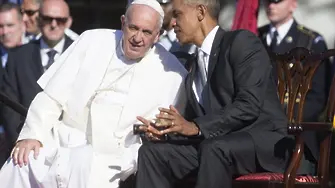 Обама: Папата е жив пример на Христос (снимки)