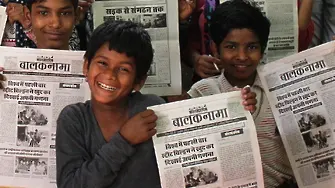 Бездомни индийчета правят таблоид