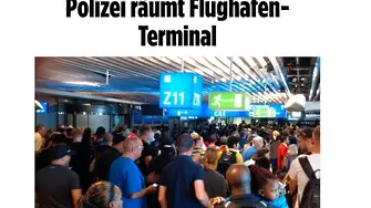 Евакуираха летището във Франкфурт