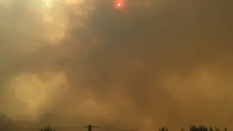 Огромен пожар край Пловдив