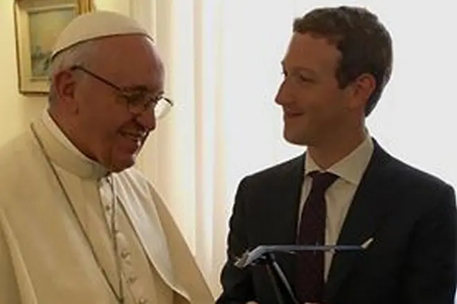 Зукърбърг: Възхищавам се на папата, усетих лично топлината му