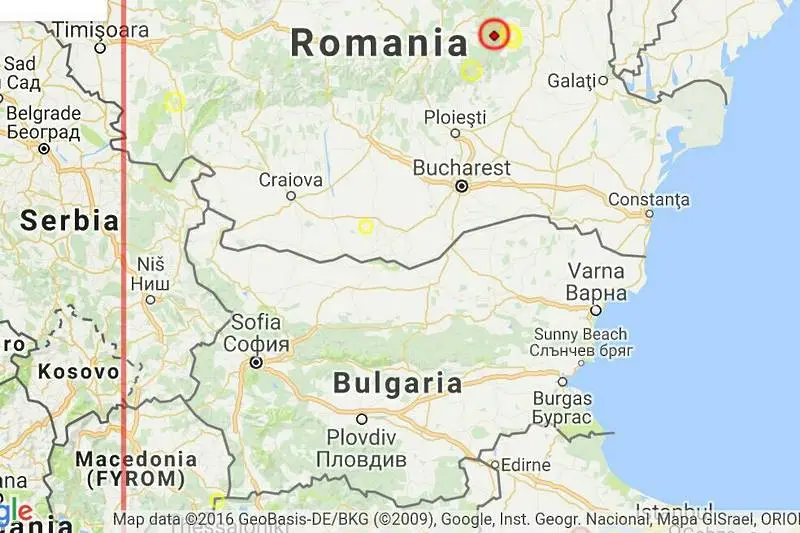Трус с магнитуд 5,6 в Румъния