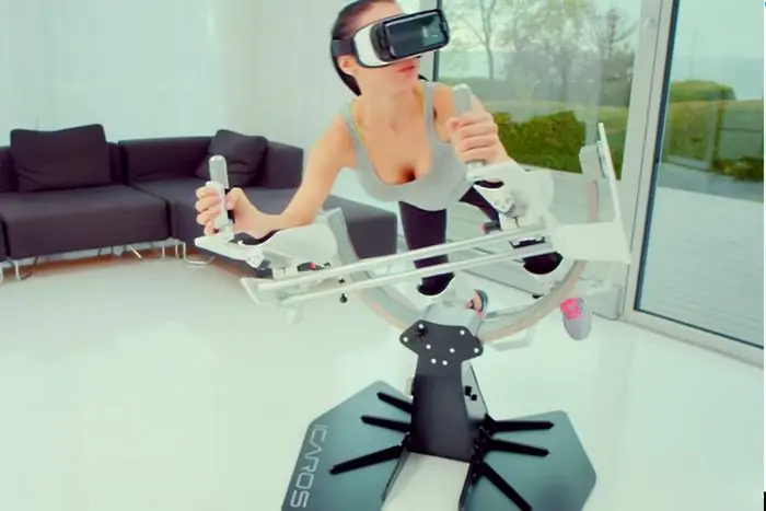 Icaros - машината, която комбинира виртуално летене и фитнес (ВИДЕО)