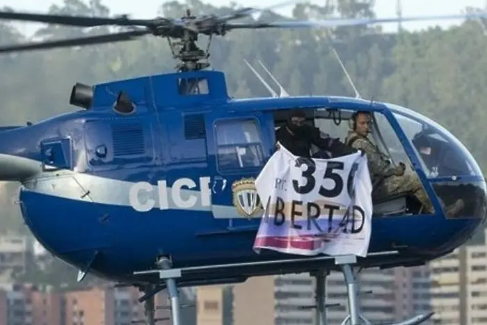 Полицейски пилот поведе бунт срещу Мадуро (ВИДЕО)