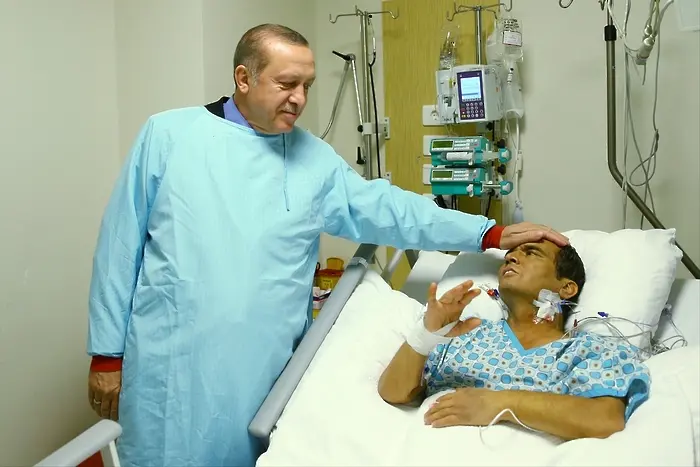 Ердоган лично отиде да види оперирания Наим