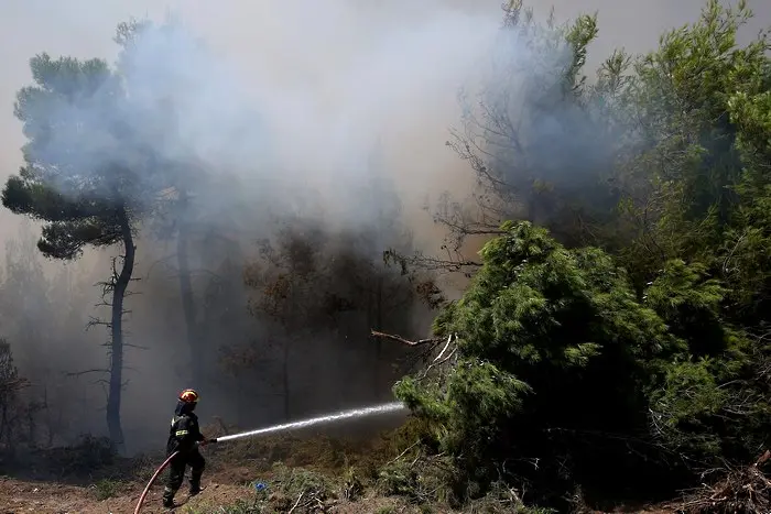 Три пожара горят в Северна Гърция