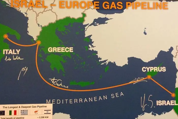 Израел пуска 2000 км газопровод до Европа