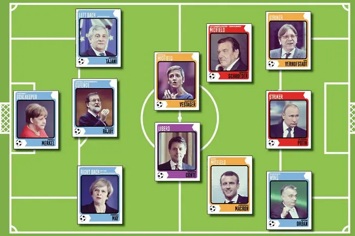 Ето го футболния отбор на европейските политици