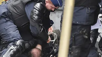Стотици арестувани при протести в Брюксел (СНИМКИ+ВИДЕО)