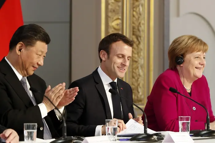 Макрон иска от Китай уважение, а Меркел - реципрочност