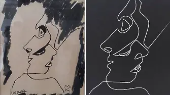 Скандална изложба показва портрет на Глен Клоуз като рисунка на модернист