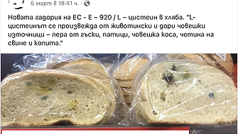 Не, Европа не ни кара да ядем хляб с човешка коса