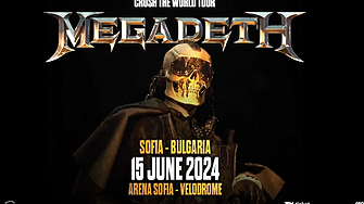 Megadeth с концерт в София на 15 юни 2024 г.