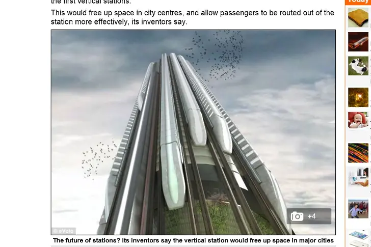 Влаковете ще висят като гроздове, скрепени с магнити към небостъргачи
