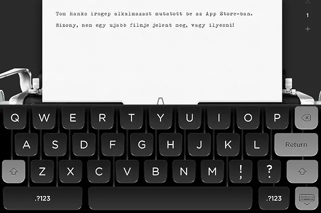 Том Ханкс измисли пишеща машина за iPad!