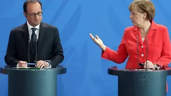 Меркел и Оланд заедно се обръщат към Европарламента