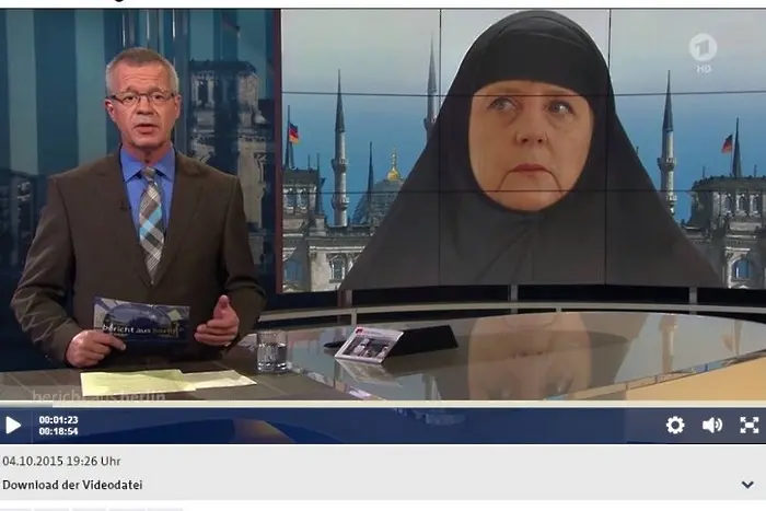 ARD пусна Меркел с хиджаб