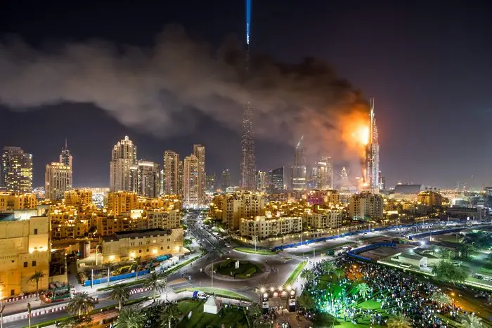 Изгасиха големия пожар в Дубай. Няма жертви (ВИДЕО)