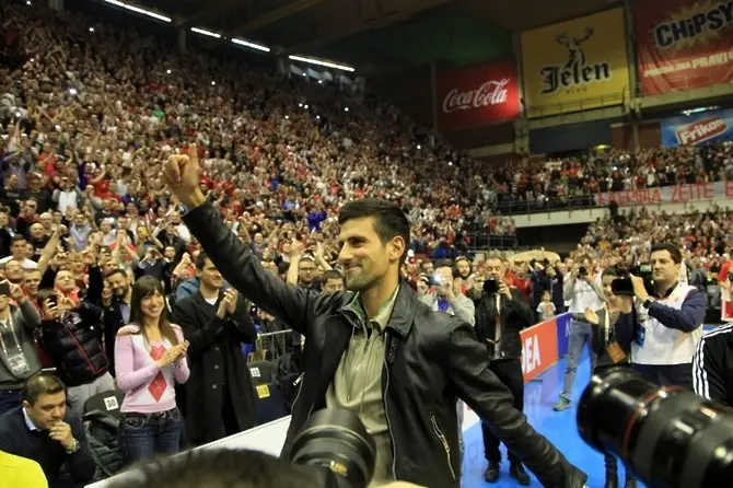 Джокович отиде на баскетбол в Белград