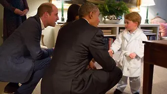 Обама си поигра с принц Джордж. И призова кралството да остане в ЕС