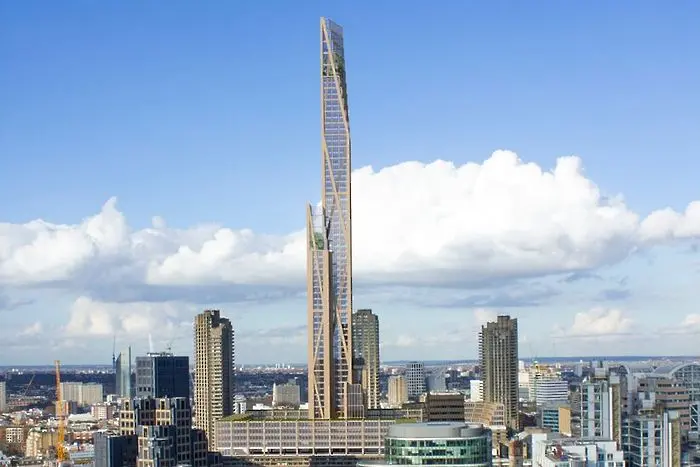 80-етажен небостъргач от дърво. В Лондон?
