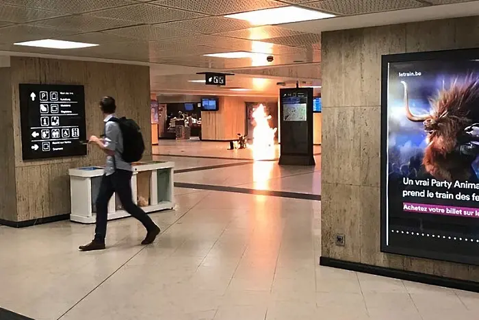 Опит за атентат на гарата в Брюксел (СНИМКИ+ВИДЕО)