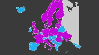 България като тъмно петно на картата на Европа