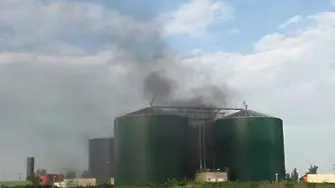 Пожар в биогазова електроцентрала в с. Труд - бил 
