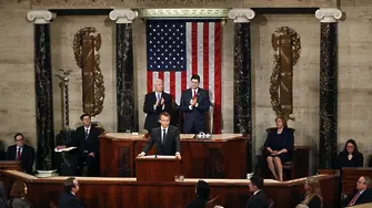 Макрон заклейми национализма пред Конгреса на САЩ