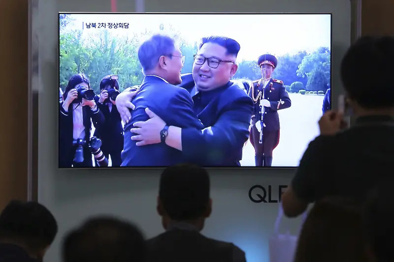 Лидерите на Северна и на Южна Корея обсъдиха Тръмп