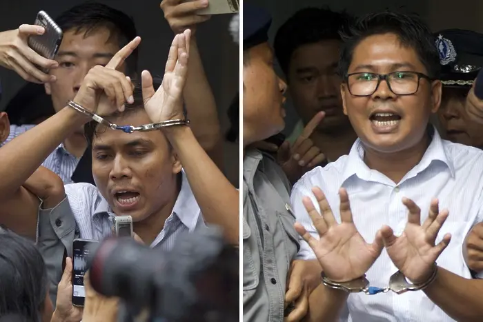 След повече от година затвор властите в Мианмар освободиха журналисти на Ройтерс 