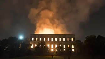 Пожар опустоши националния музей на Бразилия