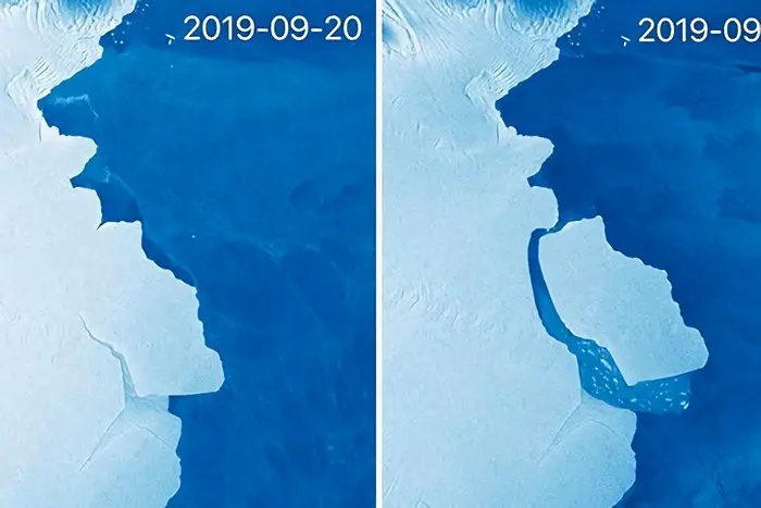Айсберг с тегло 315 милиарда тона се откъсна от Антарктика