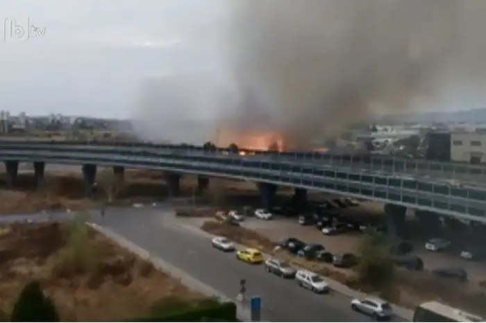 Пожар близо до бул. 