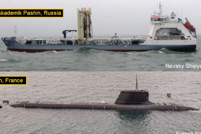 Руски кораби шпионирали изпитанията на нова френска подводница