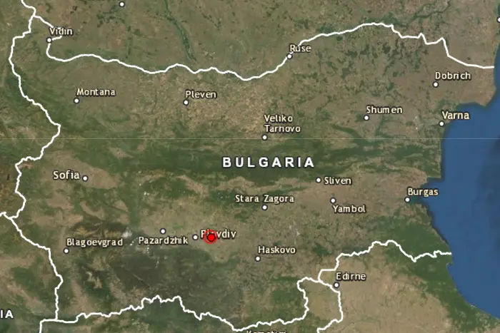 Земетресение в България - 4,5 по Рихтер край Пловдив