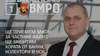 ВМРО ще работи за законово намаление на наказателните лихви по кредитите в 45-oто НС