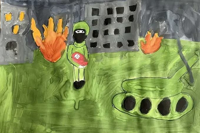 Децата на Украйна рисуват войната