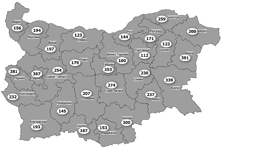 COVID картата: Варна е №1 по заразени. Следва я столицата