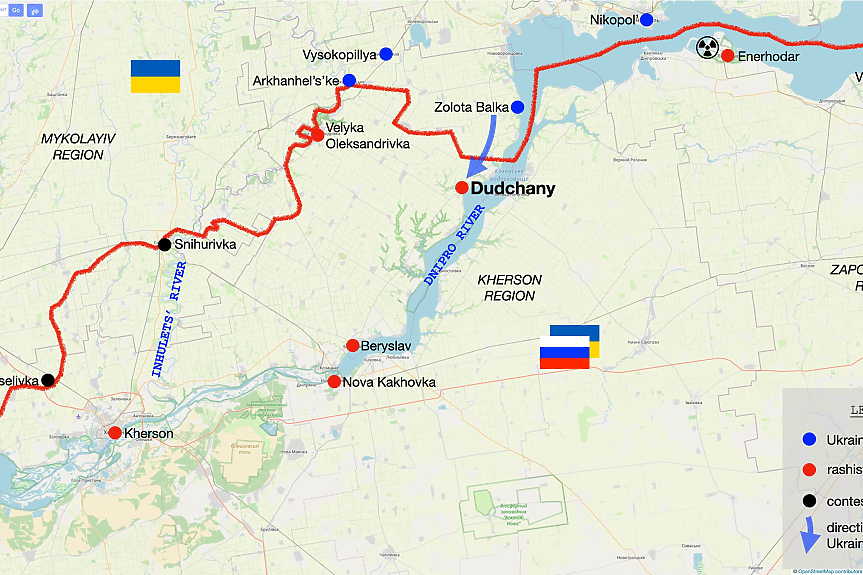 Украинците пробиха на север от Херсон (СНИМКИ+КАРТА)