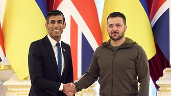 Новият британски министър председател Риши Сунак пристигна в Киев съобщиха