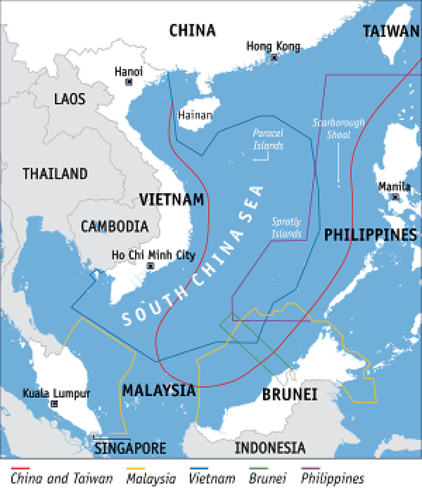 За Южнокитайско море: Америка и Китай отново в регионална схватка (КАРТА)