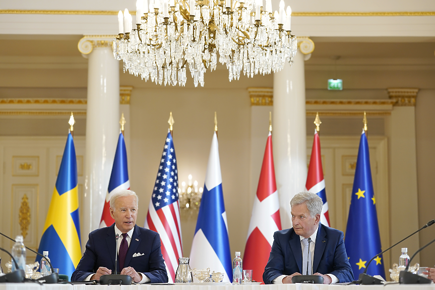 Байдън посети Финландия - най-новата членка на НАТО