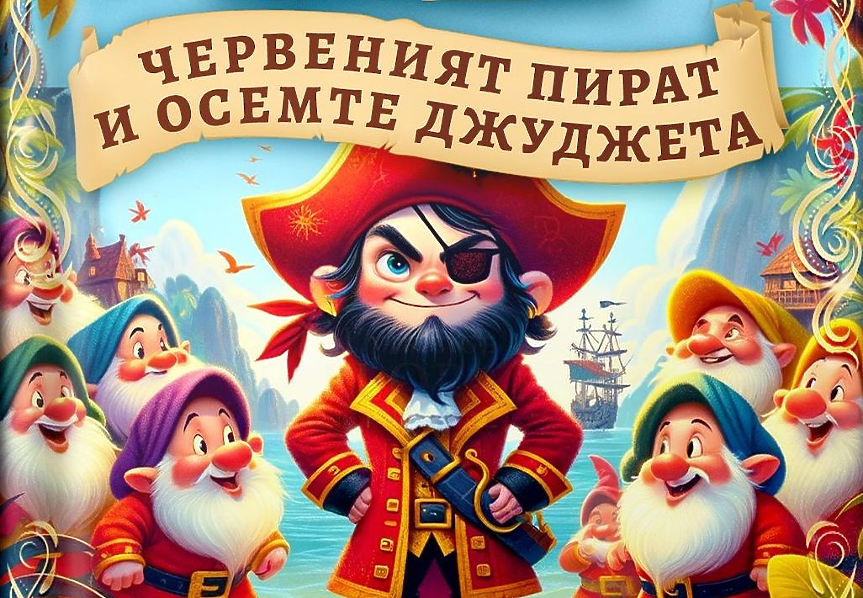 Някога, в приказна страна, живеел страховит пакостник, наричан Червения пират