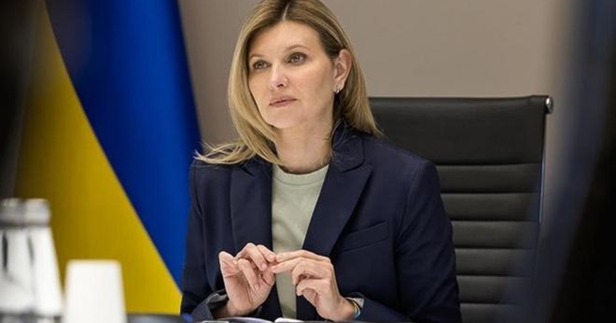 Съпругата на украинския президент Олена Зеленска и министърът на външните работи