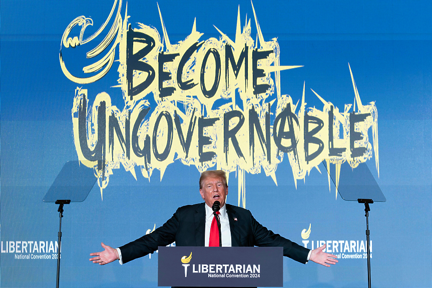 Освиркаха Тръмп на конгрес на либертарианците (СНИМКИ)