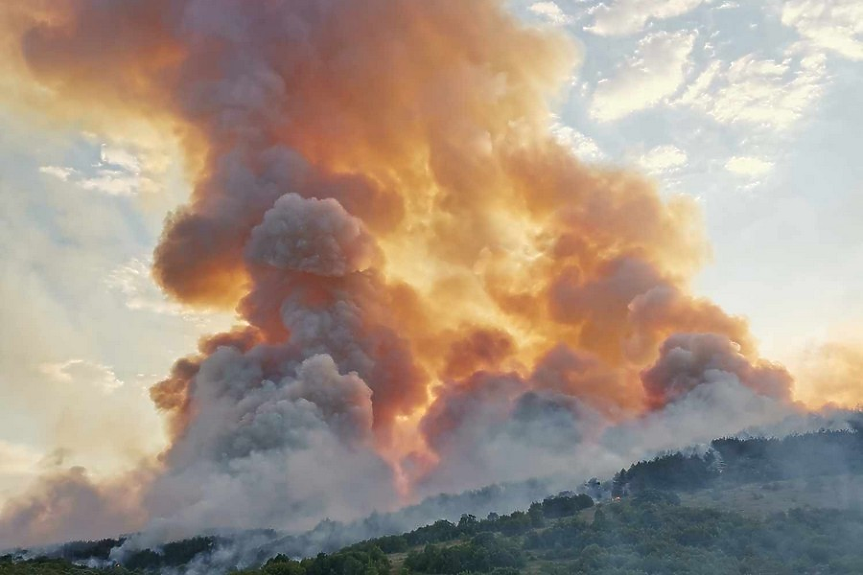 Пожарите в страната - най-сериозно остава положението в Стара Загора (СНИМКИ)
