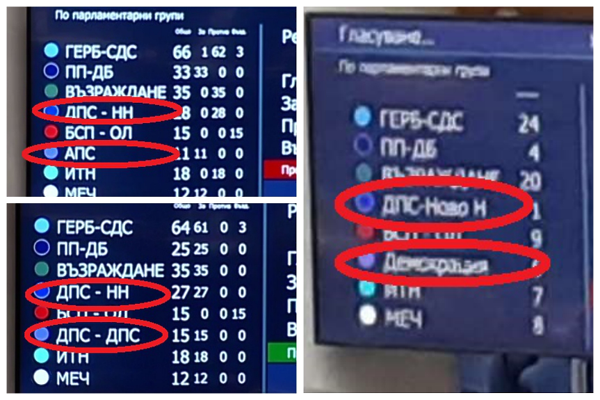 ДПС в парламента: две фракции - пет различни имена