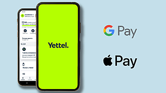Yettel става първият телеком в България с интеграция на Apple Pay и Google Pay в мобилното си приложение
