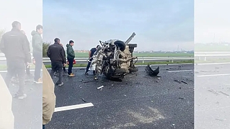 Тежка катастрофа на АМ "Тракия" - трима загинаха